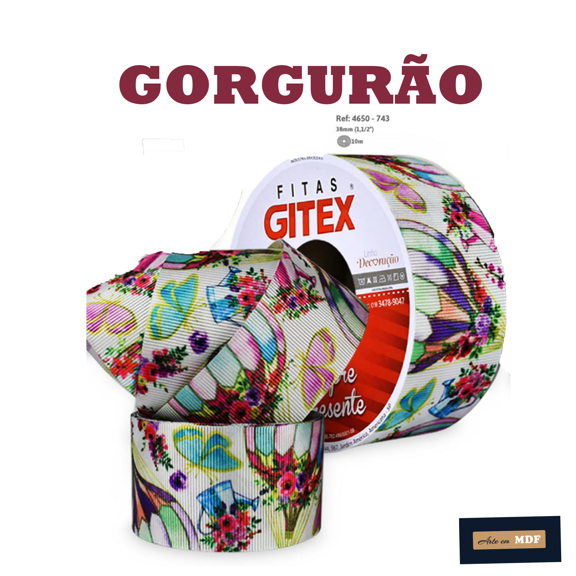 FITA REF 4650/9 -10 MTS - KIDS GORG HD 743 - BALÃO REGADOR BORBOLETA