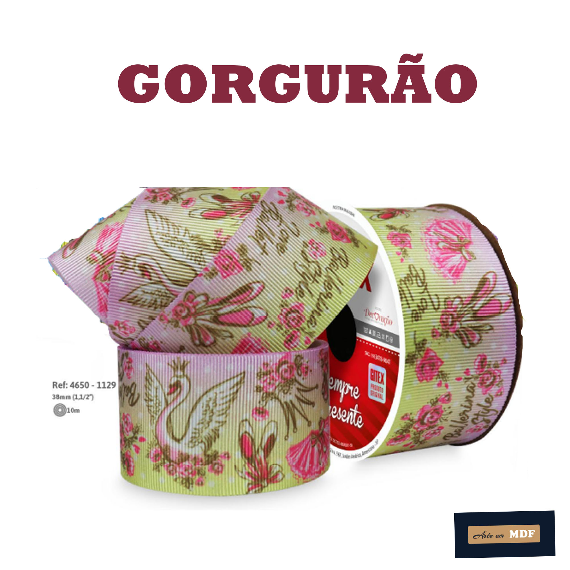 FITA REF 4650/9 -10 MTS - KIDS GORG HD 1129 - BALLERINA STYLE LOVE BALLET SAPATINHAS SAIA ROSAS ..