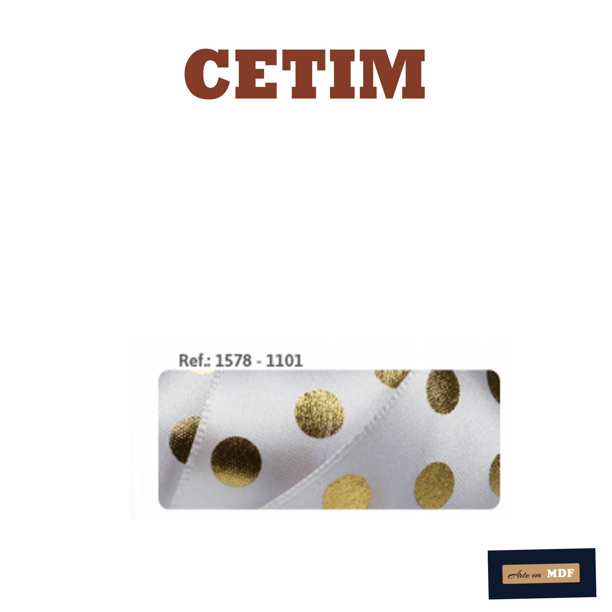 FITA REF 1578/9 - 10MTS - POA DOMINO -  HOT STAMP 1101 - FUNDO 101 - HOT STAMP DOURADO