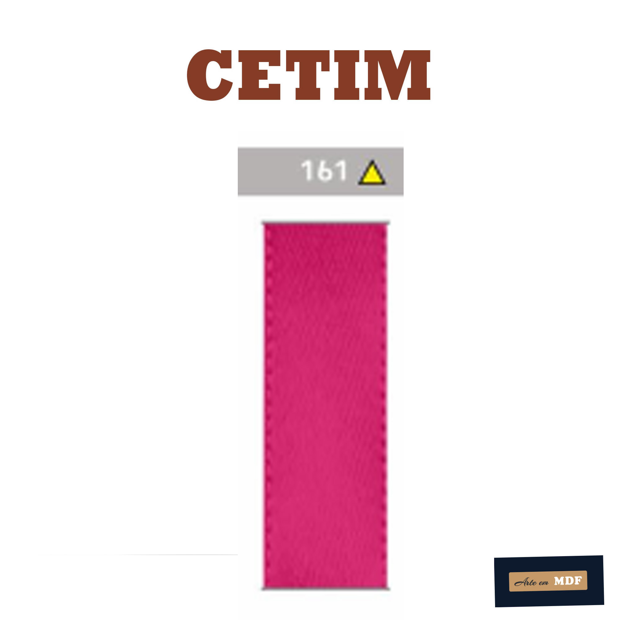 FITA CETIM Nº 9- 10 M- LARG.38MM - POLYESTER 161 - CEREJA