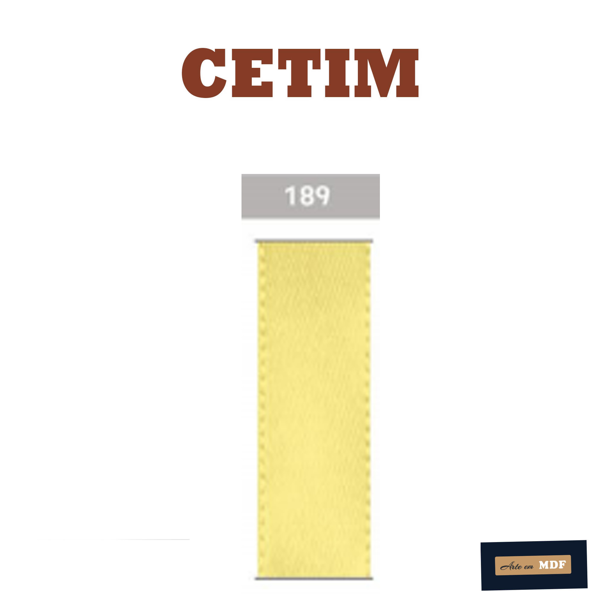 FITA CETIM Nº12- 10 M- LARG.48MM - POLYESTER 189 - ACACIA