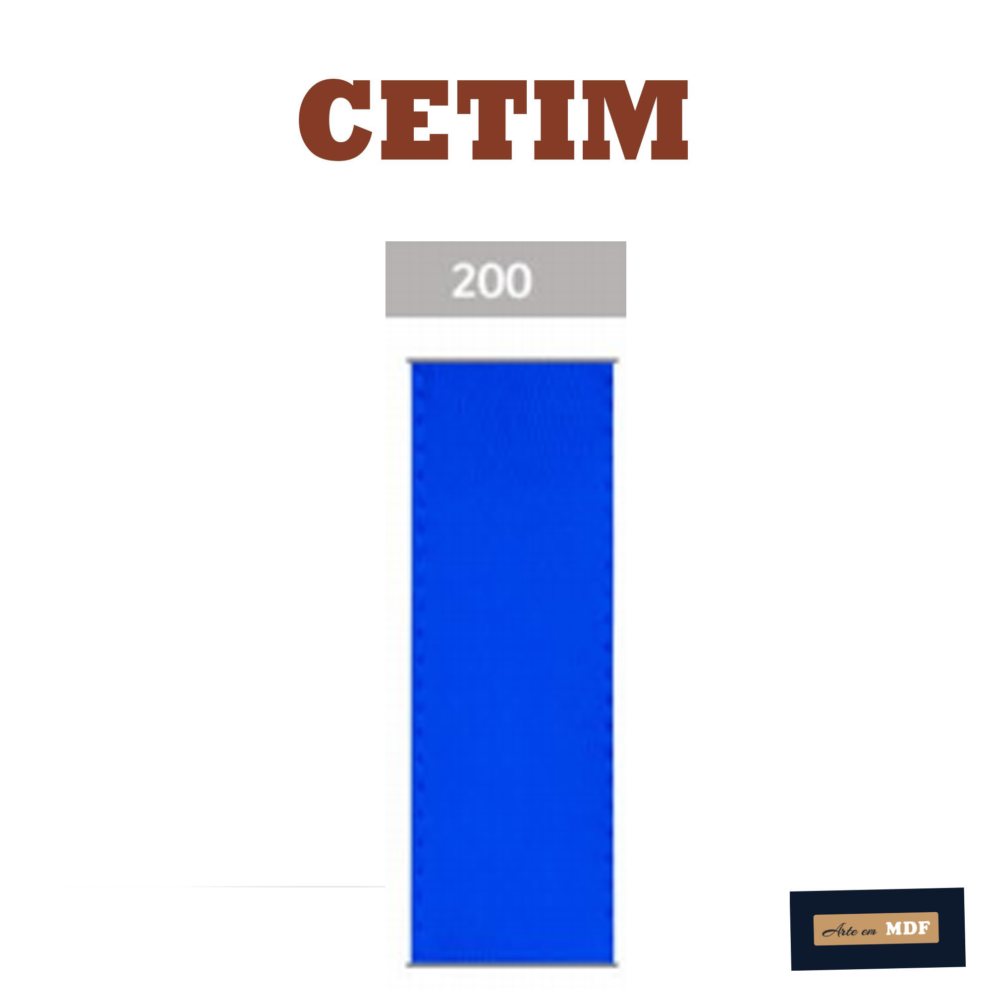 FITA CETIM Nº12- 10 M- LARG.48MM - POLYESTER 200 - AZUL CAPRI