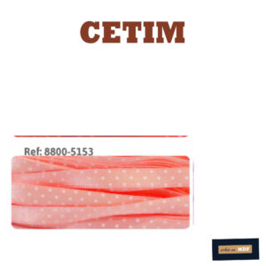 FITA REF 8800/1 ESTAMPADO - 100 METROS POLYESTER 5153 - 104- FUNDO ROSA M_DIO C/ BOLINHA BRANCA