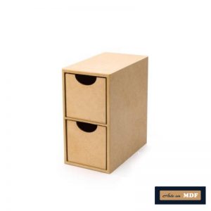 CAIXA CHÁ 2 GAVETAS LASER CHÁ