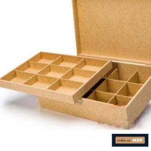 CAIXA JÓIA RETANGULAR C/ BANDEJA