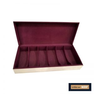 CAIXA ÓCULOS 6 DIV. S/ VIDRO 7,5X40X18