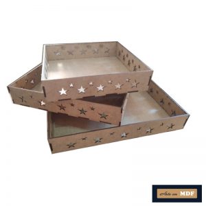 TRIO BANDEJA ESTRELA RETA G