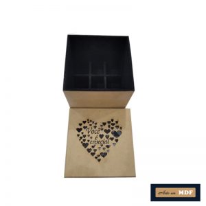 CAIXA PORTA BATOM FLOCADA VOCÊ É ESPECIAL