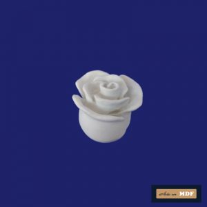 APLIQUE BOTÃO DE ROSA 3D 3,5X3,5