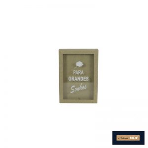 QUADRO COFRE ADESIVADO SONHOS