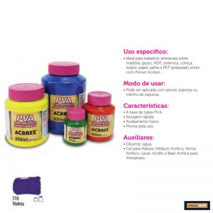 TINTA FOSCA P/ ARTESANATO 100ML VIOLETA