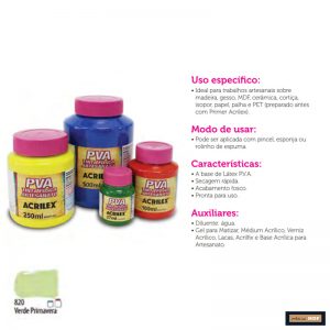 TINTA FOSCA P/ ARTESANATO 100ML VERDE PRIMAVERA