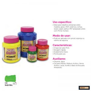TINTA FOSCA P/ ARTESANATO 100ML VERDE FOLHA