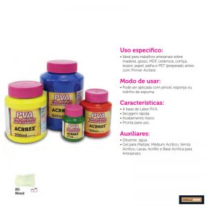 TINTA FOSCA P/ ARTESANATO 100ML MINERAL