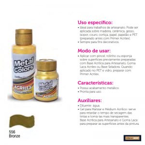 TINTA METAL COLORS 60ML BRONZE
