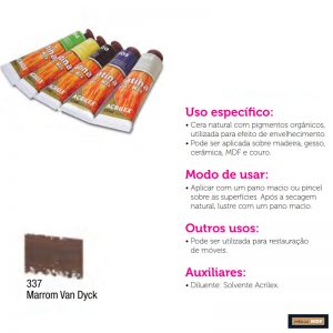 PATINA EM CERA 37ML MARRON VAN DYCK