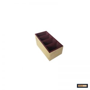 PORTA CONTROLE 4 DIV FLOCADO