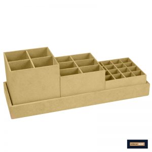 PORTA MAQUIAGEM TRIO DE POTE