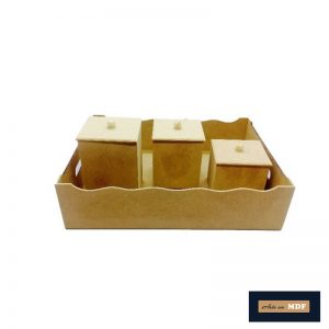 BANDEJA COM POTE LISA