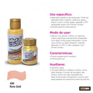 37ML ROSE GOLD TINTA METAL COLORS ACRYLIC