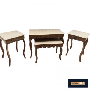 CONJUNTO MESA ARAB. PE LUIZ XV