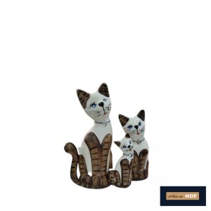 TRIO GATO CERÂMICA