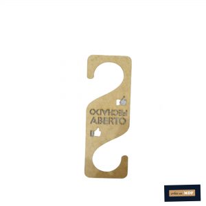 AVISO DE PORTA GRAVADO