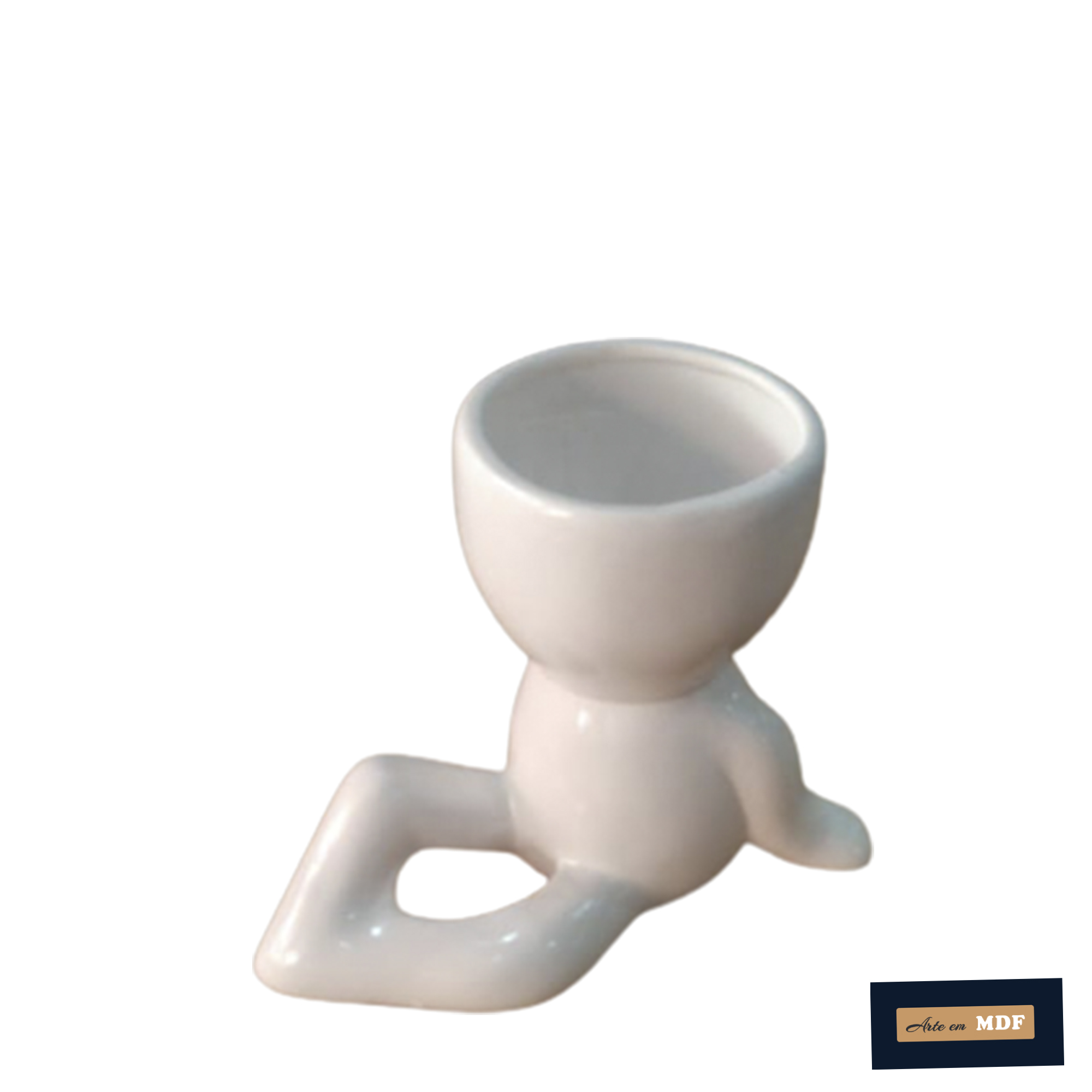 BONECO SUCULENTA CERAMICA