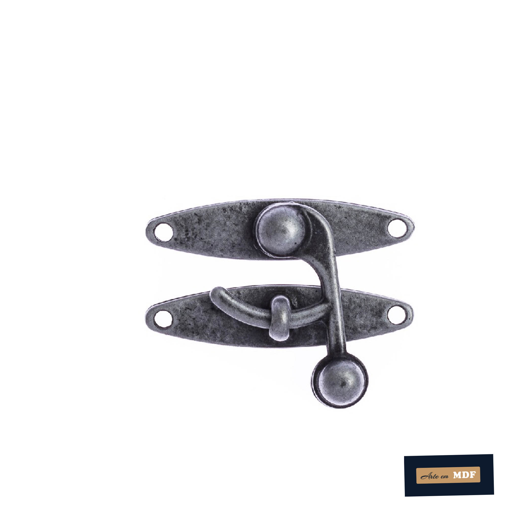 FECHO ANZOL GRANDE PRATA VELHO