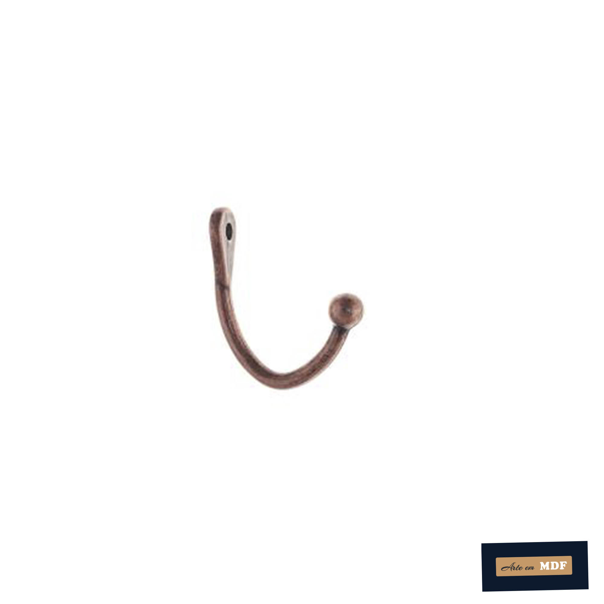 GANCHO MEDIO COBRE VELHO