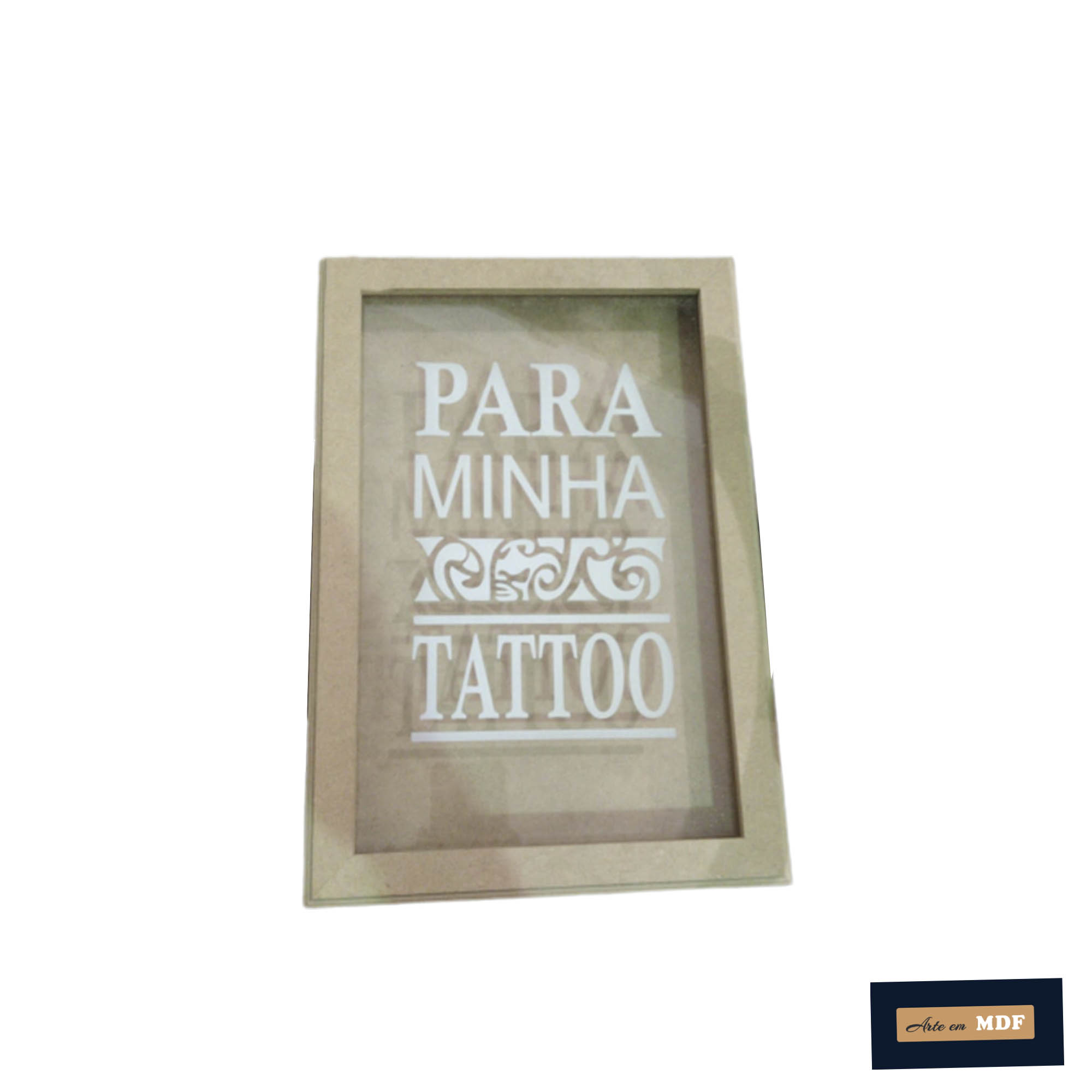 QUADRO COFRE ADESIVADO TATUAGEM